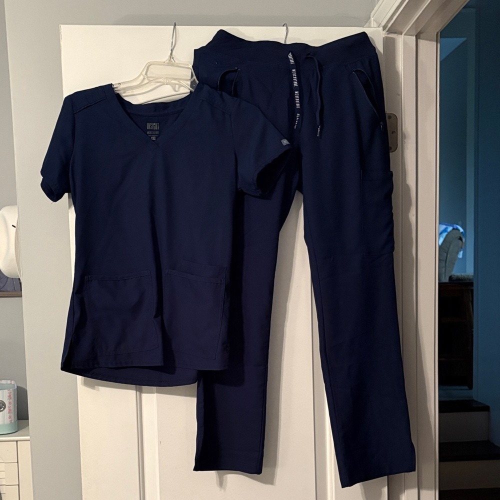 Navy Medcouture scrub set